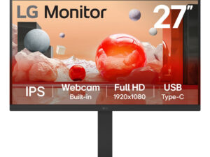 Monitor LG 27" IPS FHD con WebCam Negro