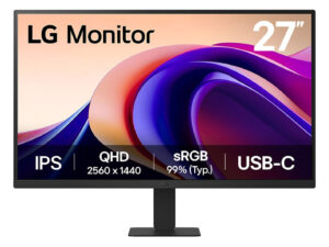 Monitor LG 27" IPS QHD 100Hz USB-C HDMI