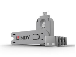 Llave LINDY Bloqueadora de Puerto USB-A 4 Unid