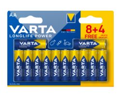 Pilas Varta Longlife Power AA Blister 8+4