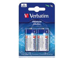Pilas alcalinas LR14 Verbatim