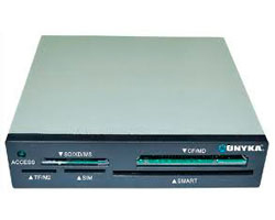 Lector Tarjetas UNYKA USB 2.0 3.5? Negro Bulk