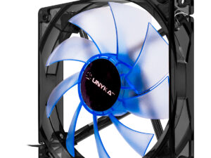 Ventilador UNYKA 120mm LED Azul/Transparente