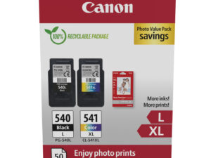 Tinta Canon PG540L/CL541XL + 50 Hojas Photo