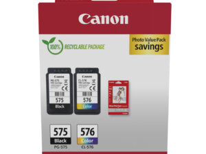 Tinta Canon PG-575+CL-576 Negro/color +Papel Tinta Canon PG-575+CL-576 Negro/color +Papel