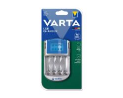 Cargador de Pilas Varta LCD 220V/12V/USB para AAA/AA