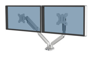 Soporte Fellowes Platinum 32" 2 Brazos Plata