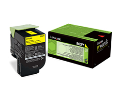 Toner Lexmark Laser 802Y Amarillo 1000 pág