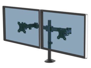 Soporte Fellowes Reflex 32" 2 Brazos Negro