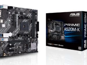 ASUS PRIME A520M-K:(AM4) 2DDR4 SATA3 HDMI VGA RJ45 mATX