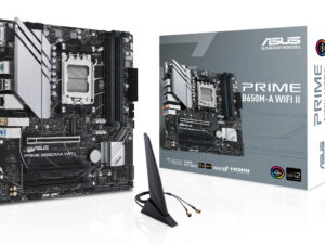 ASUS PRIME B650M-A WIFI II:(AM5) 4DDR5 HDMI VGA DP mATX