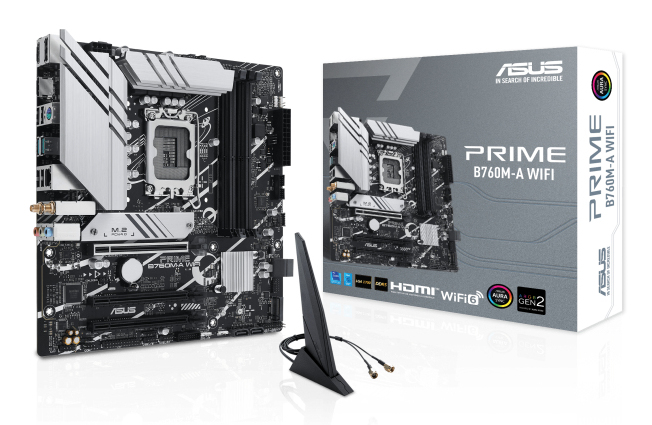 ASUS PRIME B760M-A WIFI: (1700) 4DDR5 HDMI DP mATX WiFi ASUS PRIME B760M-A WIFI: (1700) 4DDR5 HDMI DP mATX WiFi