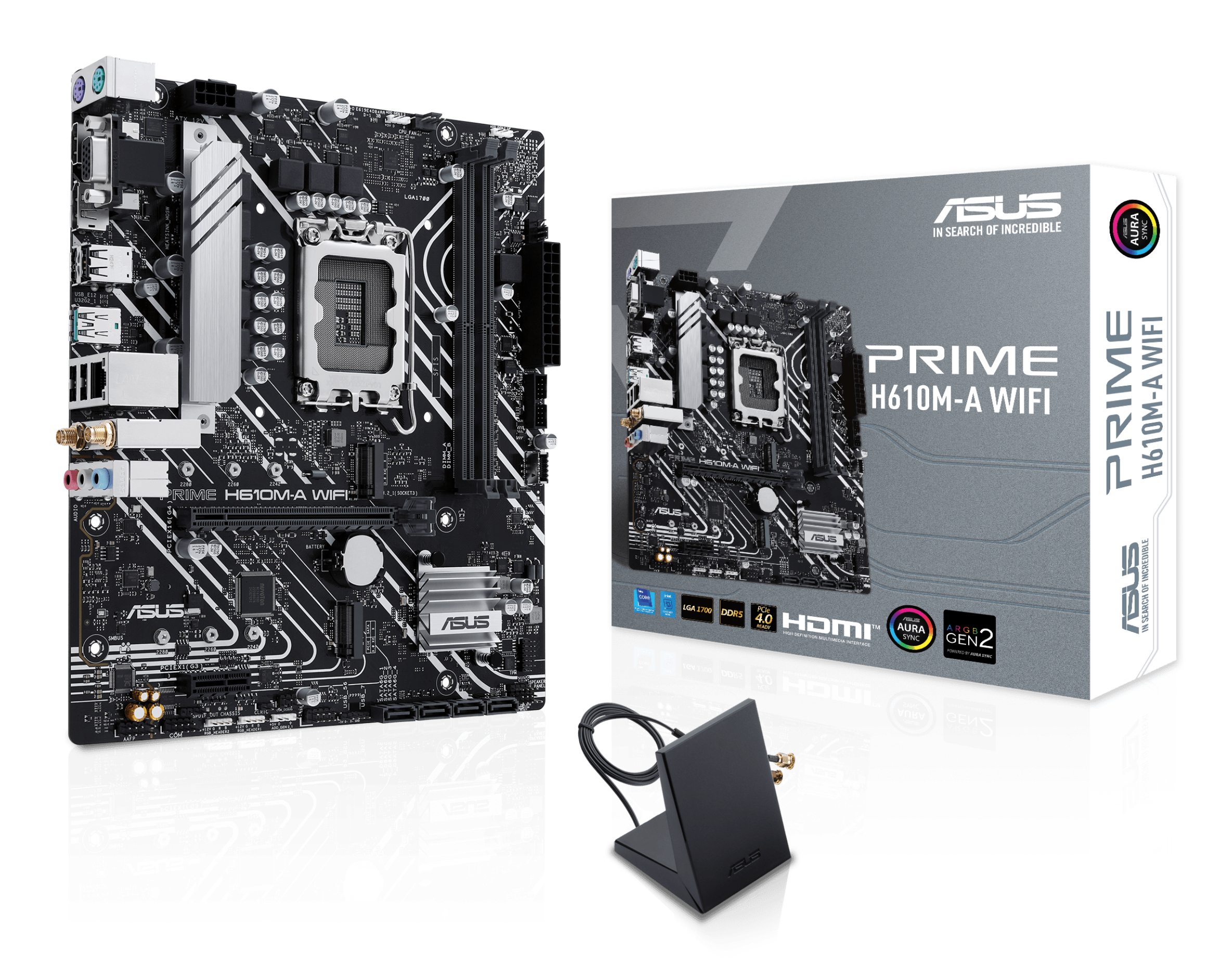 ASUS PRIME H610M-A WIFI:(1700) 2DDR5 VGA HDMI DP mATX ASUS PRIME H610M-A WIFI:(1700) 2DDR5 VGA HDMI DP mATX