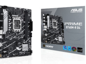 ASUS PRIME B760M-R D4: (1700) 2DDR4 HDMI RJ45 mATX
