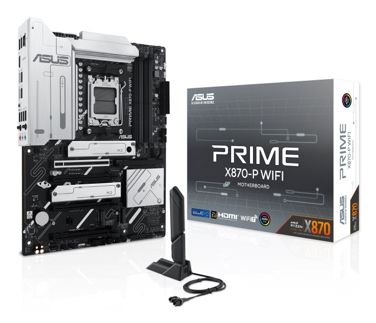 ASUS PRIME X870-P WIFI: (AM5) 4xDDR5 DP HDMI RJ45 ATX ASUS PRIME X870-P WIFI: (AM5) 4xDDR5 DP HDMI RJ45 ATX