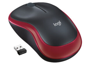 Ratón LOGITECH M185 Wireless 1000dpi Rojo