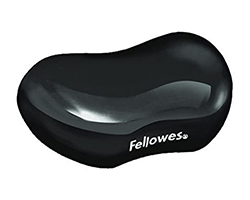 Reposamuñecas Fellowes Gel Crystal Negro