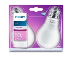 Bombilla Philips LED E27 60W 2 Unidades