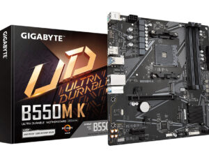GIGABYTE B550M K:(AM4) 4DDR4 HDMI DP RJ45 mATX