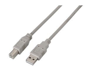 Cable AISENS USB-A/M a USB-B/M 1.8m Beige