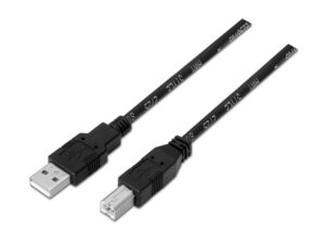 Cable AISENS USB-A/M a USB-B/M 1m Negro