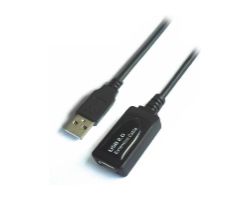 Cable AISENS USB-A/M a USB-A/H 15m Negro
