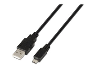 Cable AISENS USB-A/M a MicroUSB-B/M 3m Negro