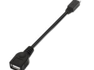 Cable AISENS USB-A/M a mUSB-B/H 15cm Negro