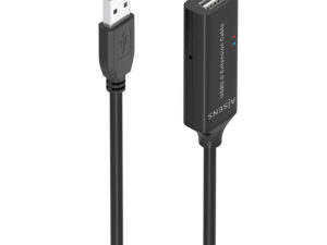 Cable AISENS USB-A/M a USB-A/H 15m Negro