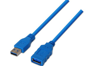 Cable AISENS USB-A/M a USB-A/H 2m Azul
