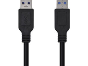 Cable AISENS USB-A/M a USB-A/M 2m Negro