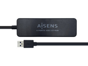 Hub AISENS USB-A 3.0 a 4xUSB-A 3.0 Negro