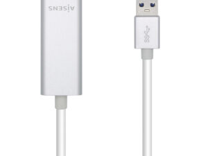 Adaptador AISENS USB 3.0 a RJ45 15cm Plata