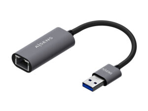 Adaptador AISENS USB-A 3.0 a RJ45 15cm Gris