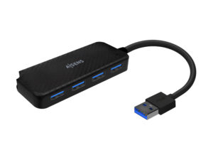 Hub AISENS USB-A 3.0 a 4xUSB-A 3.0 Negro