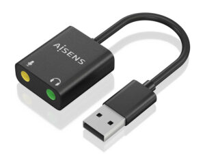 Tarjeta de Sonido AISENS USB/M-2x3.5mm/H