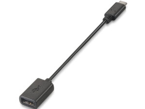 Cable AISENS USB-C/M a USB-A/H 15cm Negro