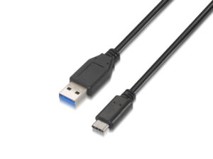 Cable AISENS USB-C/M a USB-A/M 1m Negro