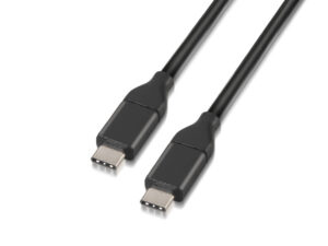 Cable AISENS USB-C/M a USB-C/M 1m Negro