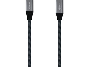 Cable AISENS USB-C 4/M a USB-C 4/H 1m Gris