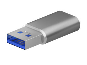 Adaptador AISENS USB-A/M a USB-C/H Gris