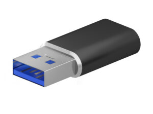 Adaptador AISENS USB-A/M a USB-C/H Negro