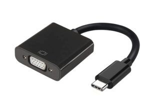 Cable AISENS USB-C/M a VGA/H 15cm Negro