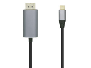 Cable AISENS USB-C/M a DP/M Negro 0.8m