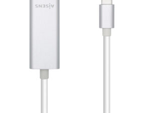 Adaptador AISENS USB-C a RJ45 15cm Plata