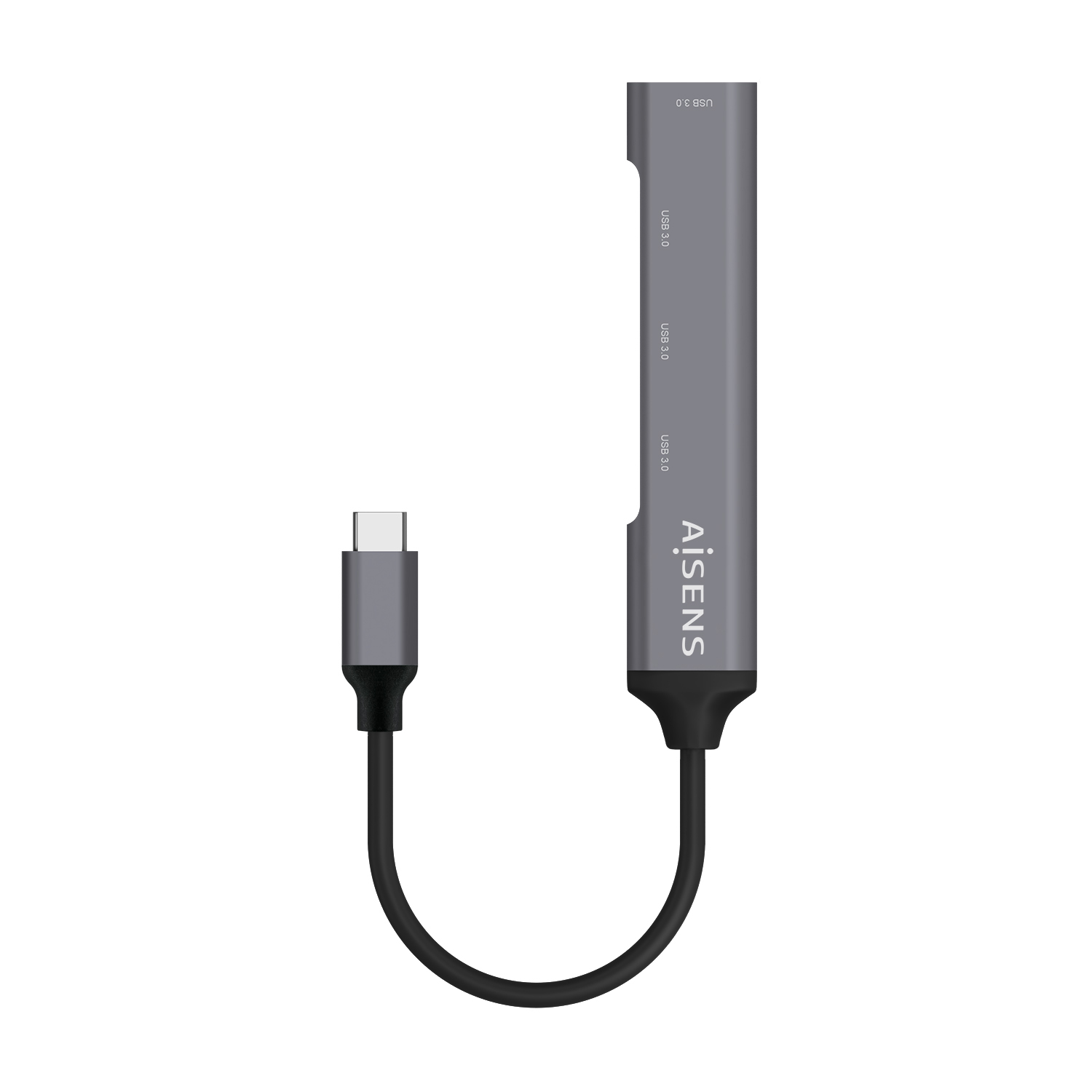 Hub AISENS USB-C 3.0 a 4xUSB-A 3.0 Gris Hub AISENS USB-C 3.0 a 4xUSB-A 3.0 Gris