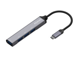Hub AISENS USB-C 3.0 a 4xUSB-A 3.0 Gris