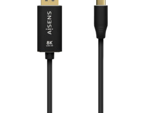 Cable AISENS USB-C/M a DP/M 1.8m Negro