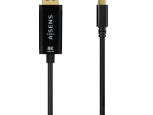 Cable AISENS USB-C/M a DP/M 1.8m Negro