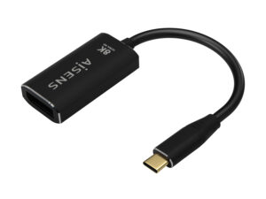 Adaptador AISENS USB-C/M a DP/H 15cm Negro